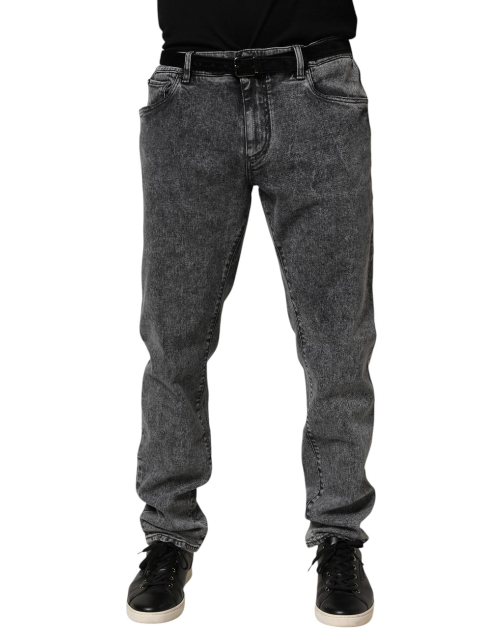 Gray Cotton Slim Fit Denim Trouser Jeans