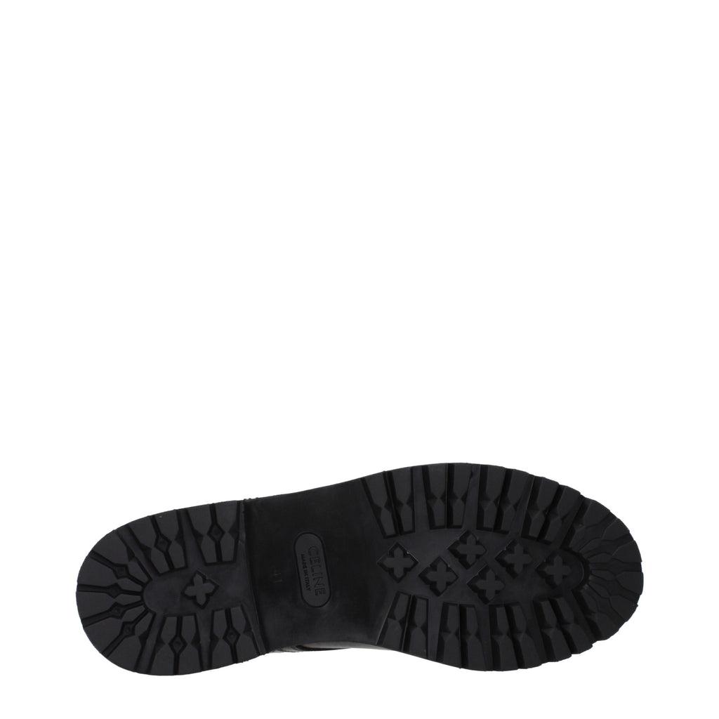 Black Leather Ankle Boots