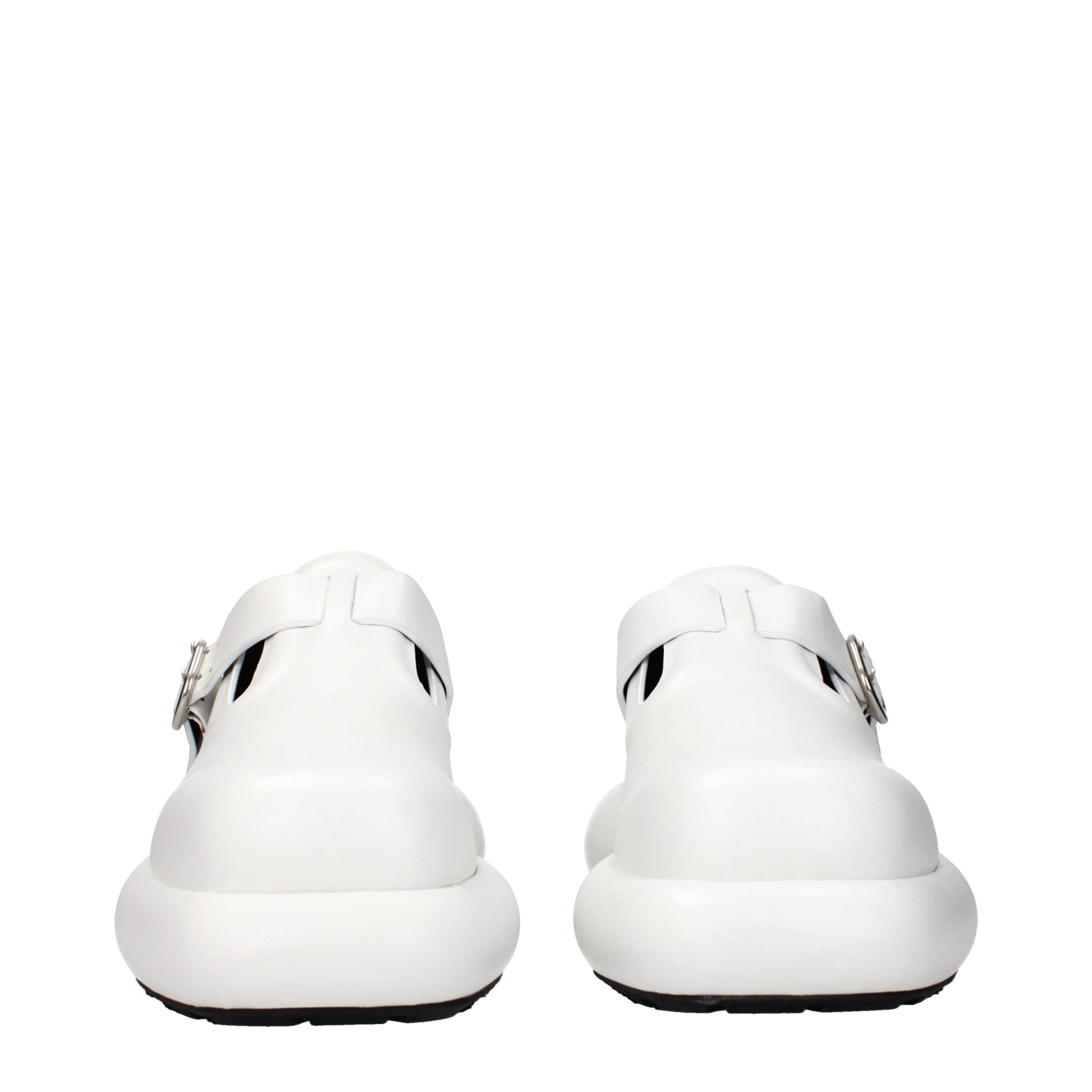 White Leather Slip-On Loafers