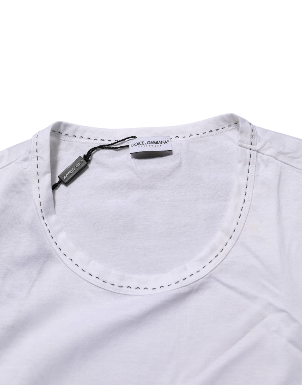 White Cotton Crew Neck Underwear Tee T-shirt