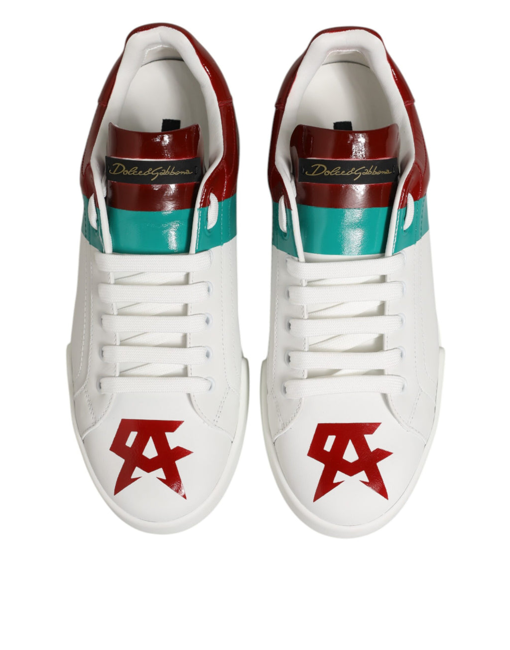 Multicolor Leather Logo Low Top Sneakers Shoes