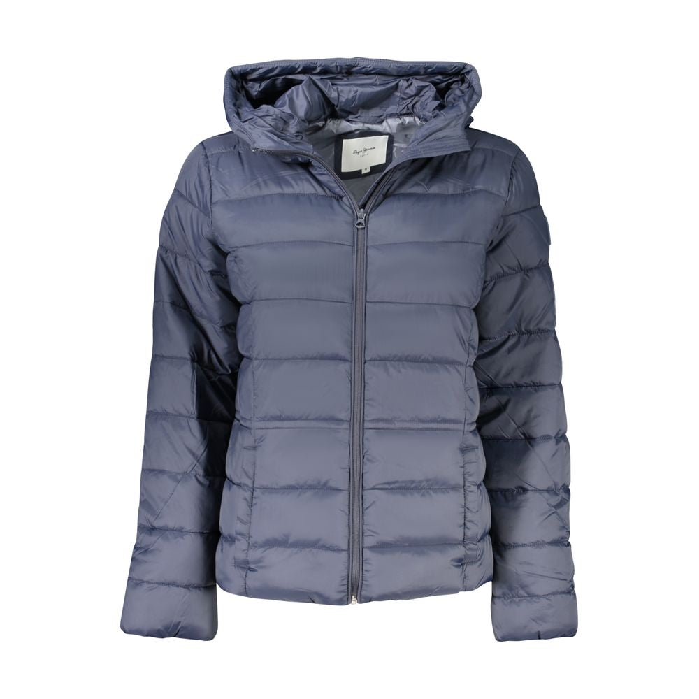 Blue Polyamide Jackets & Coat