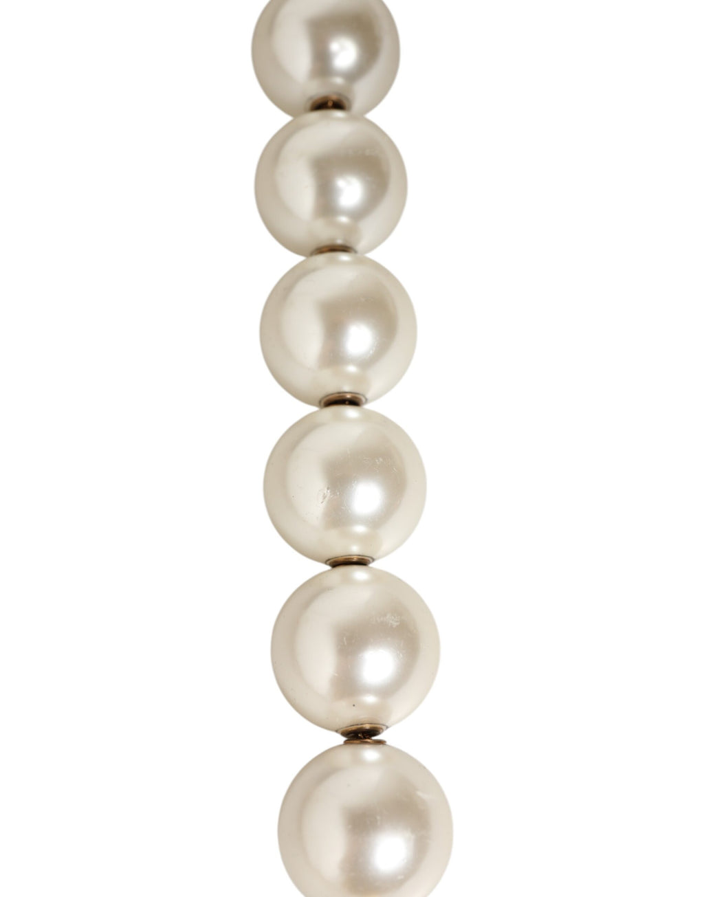 Black Leather Pearl Chain Bag Accessory Shoulder Strap