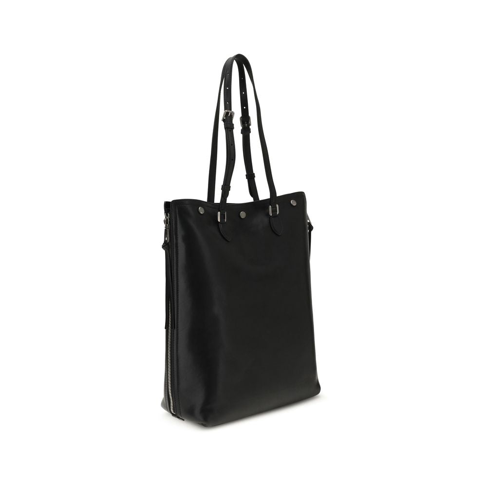 Black Calf Leather Bos Taurus Shoulder Bag