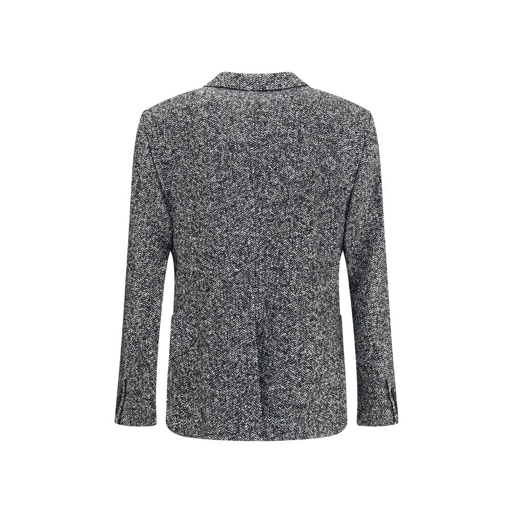 Gray Fleece Wool Coat