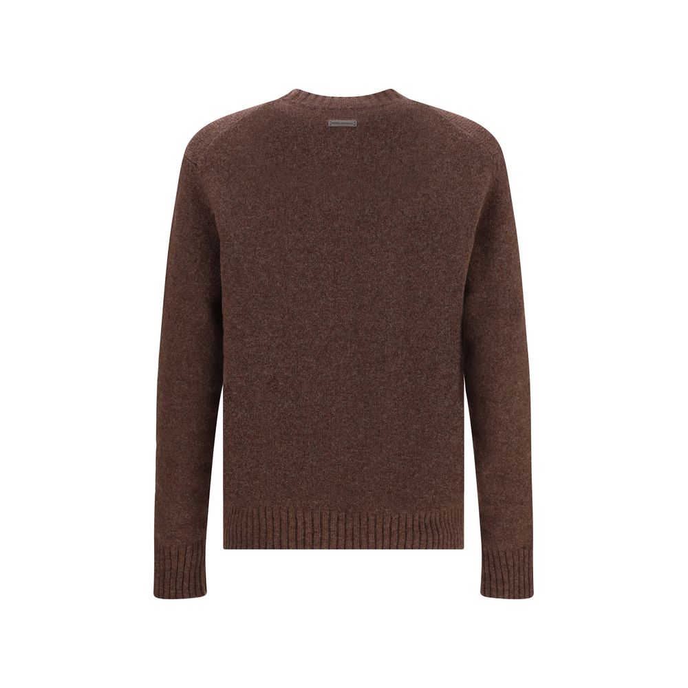 Brown Fleece Wool Sweatshirt