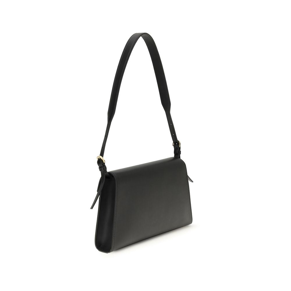 Black Calf Leather Bos Taurus Shoulder Bag