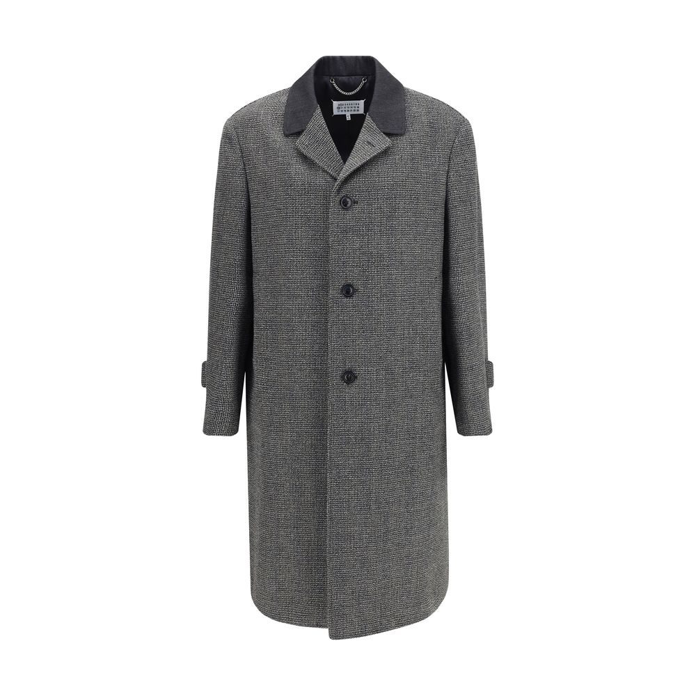 Gray Fleece Wool Coat