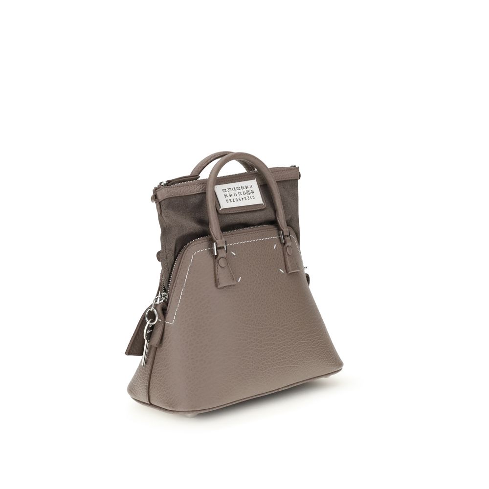 Beige Calf Leather Bos Taurus Handbag