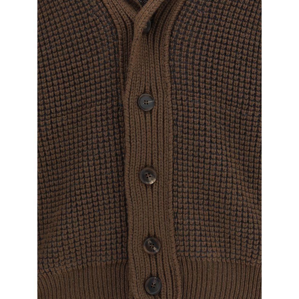 Brown Cashmere Cardigan