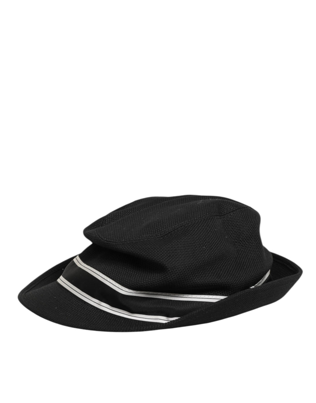 Black Cotton Polka Dot Lining Fedora Men Hat