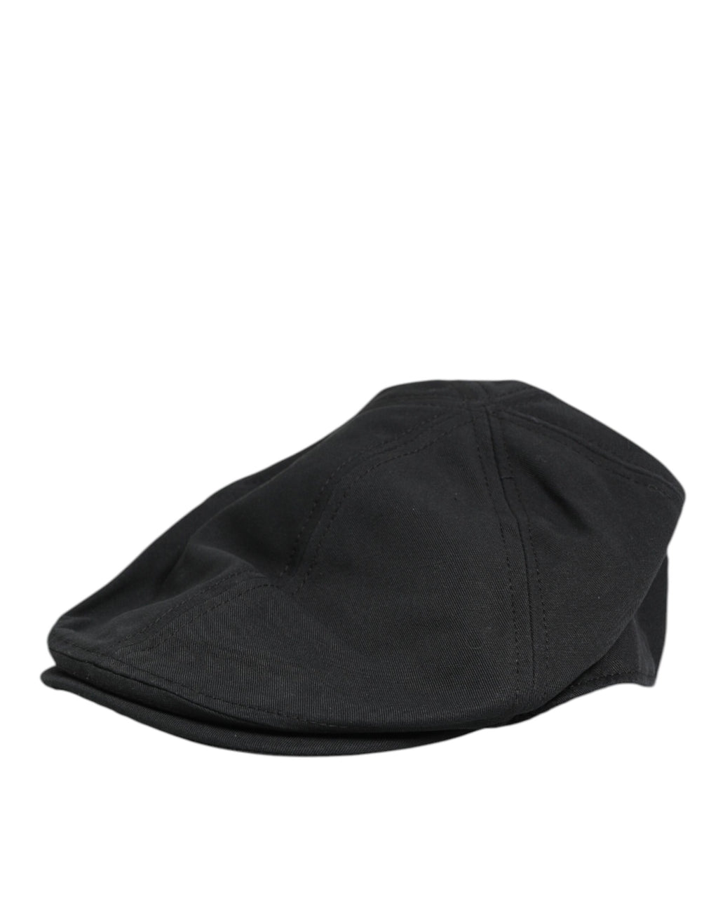 Black Cotton Blend Newsboy Men Cloth Cap Hat