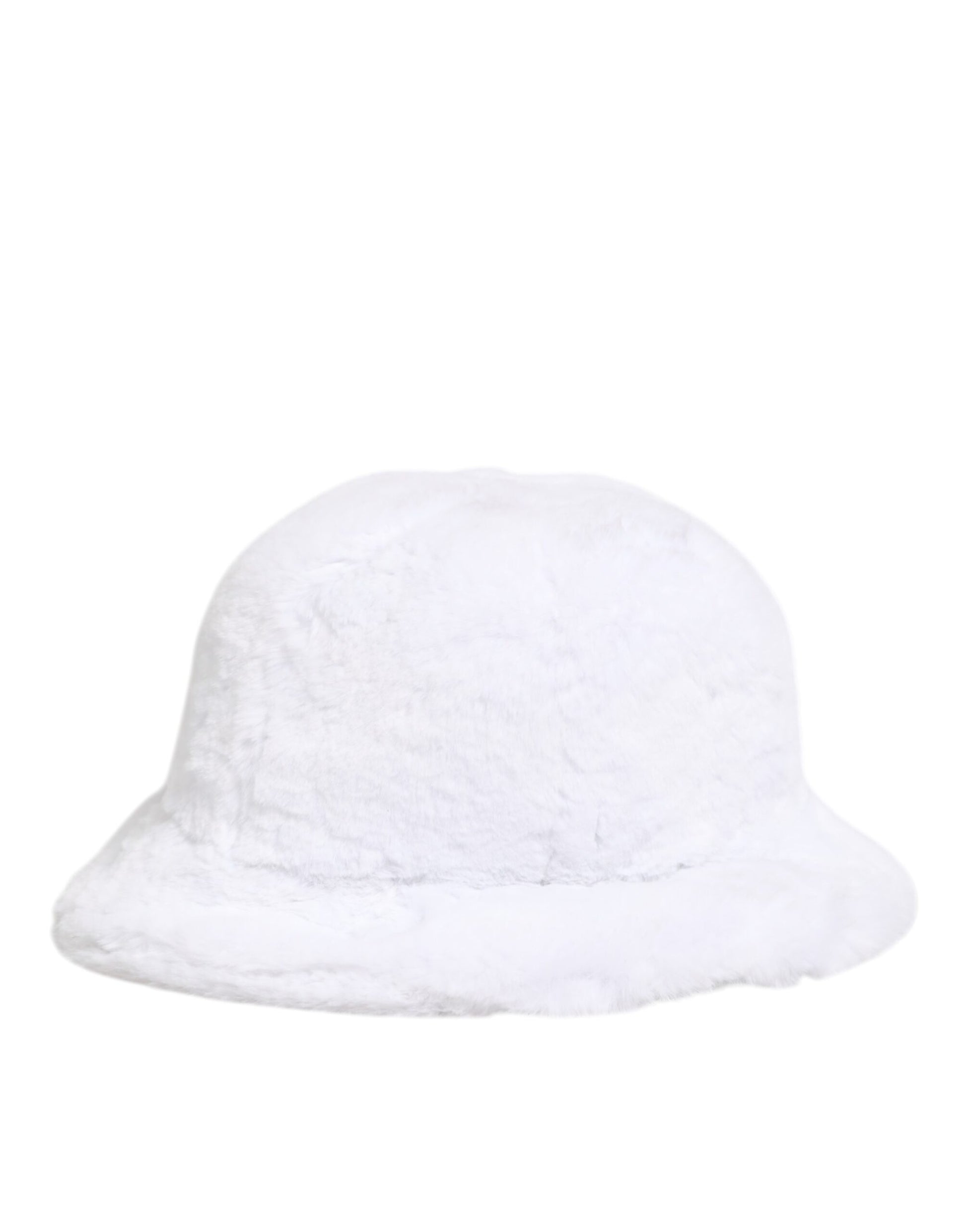 White Modacrylic Fur Bucket Men Capello Hat