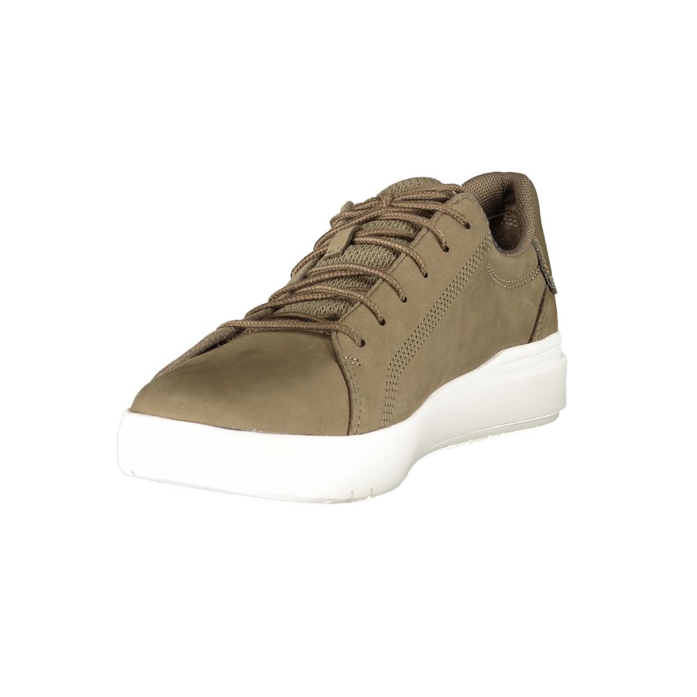 Green Leather Men Sneaker