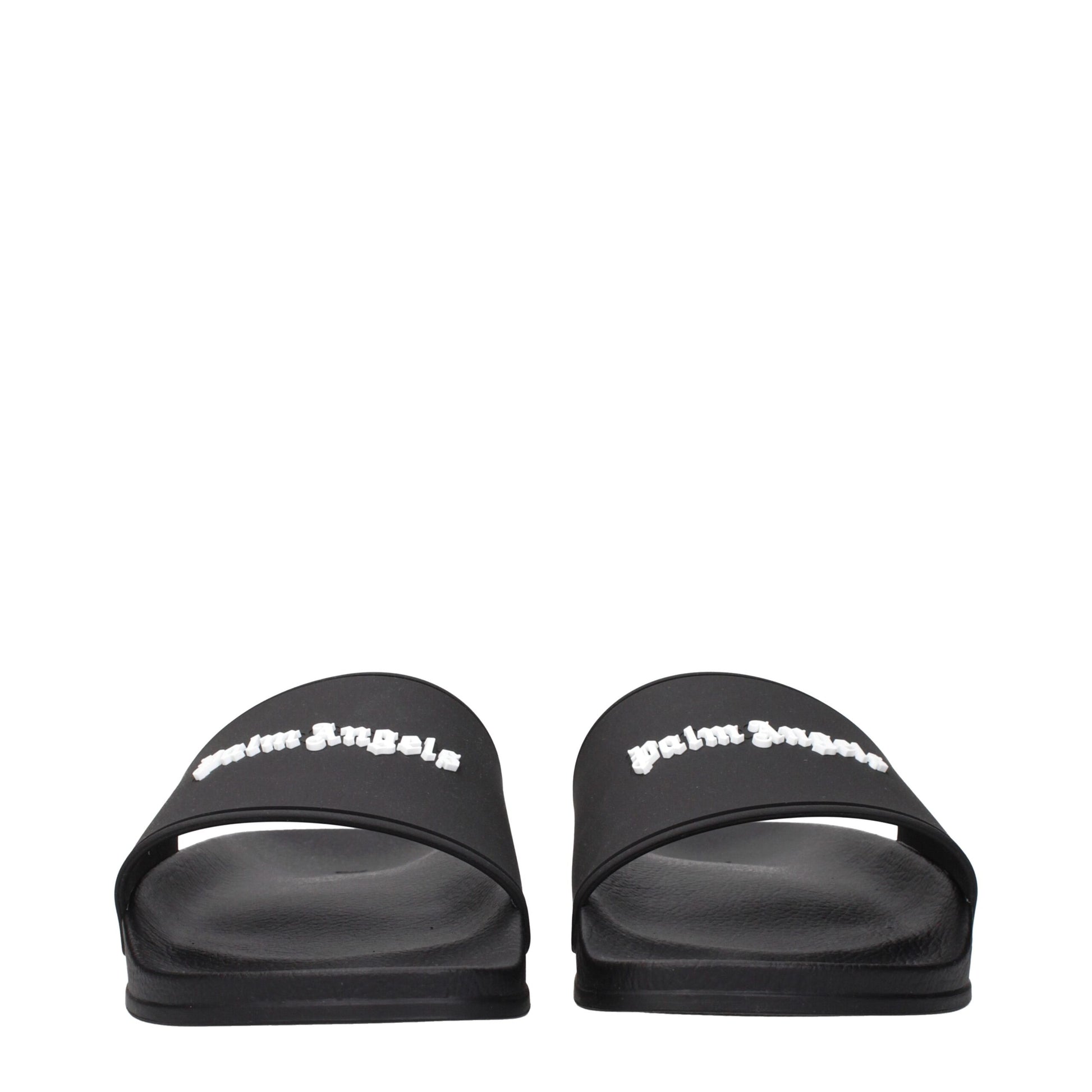 Black Cotton Slippers