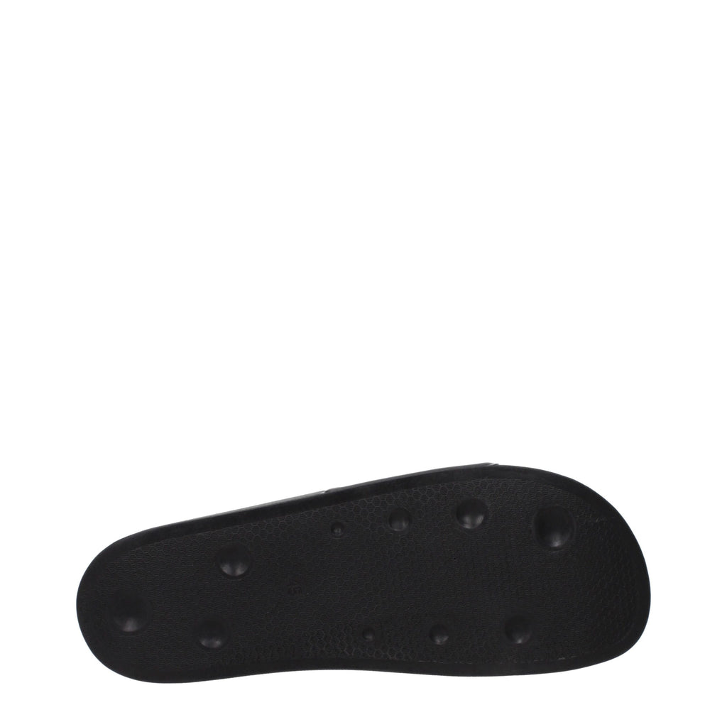 Black Cotton Slippers