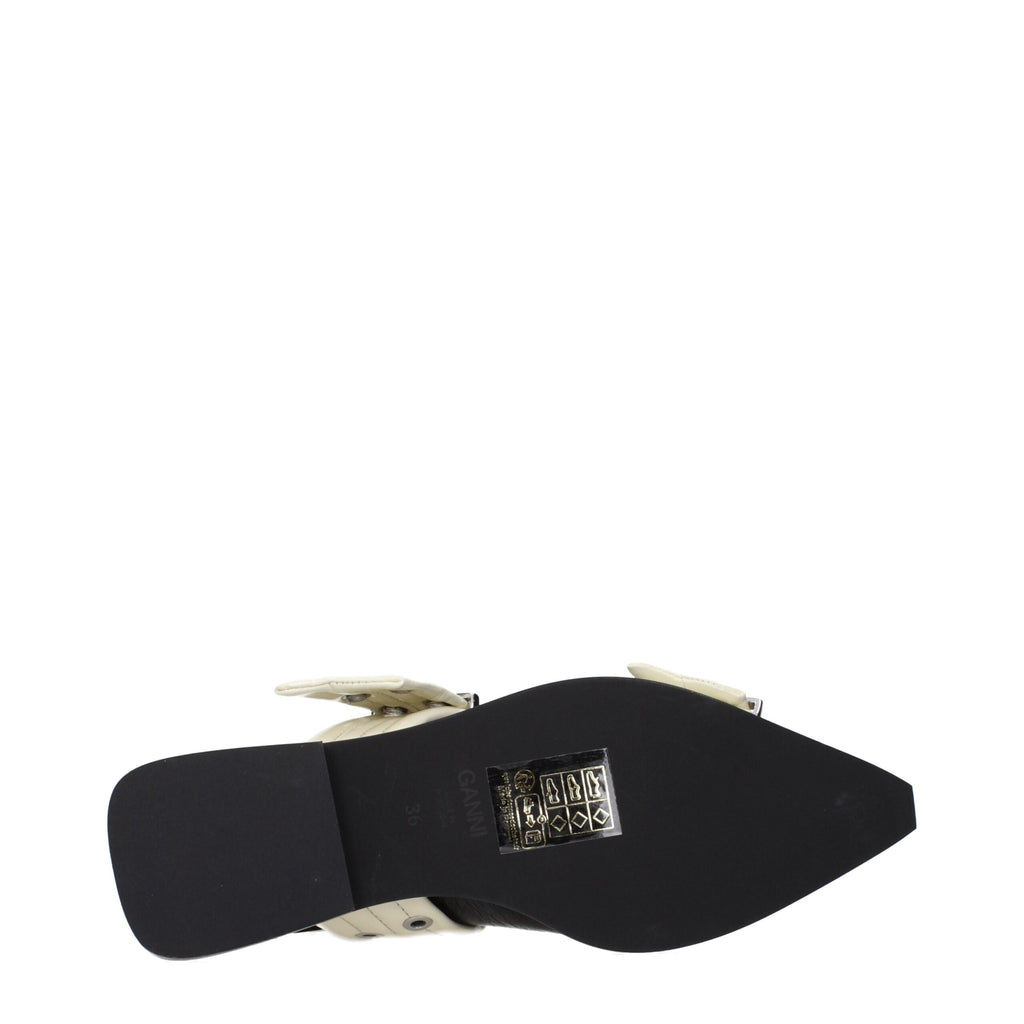 Black Polyethylene Flat Sandals