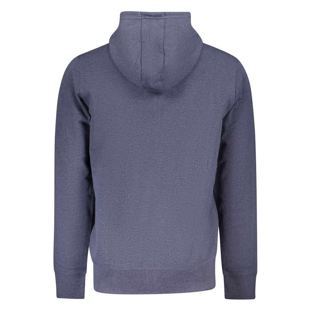 Blue Cotton Men Sweater