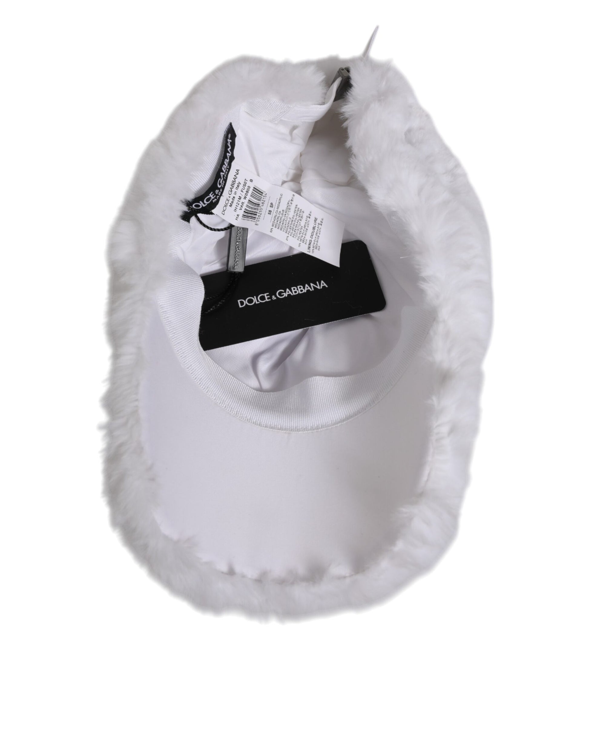 White Modacrylic Rapper Men Baseball Capello Hat