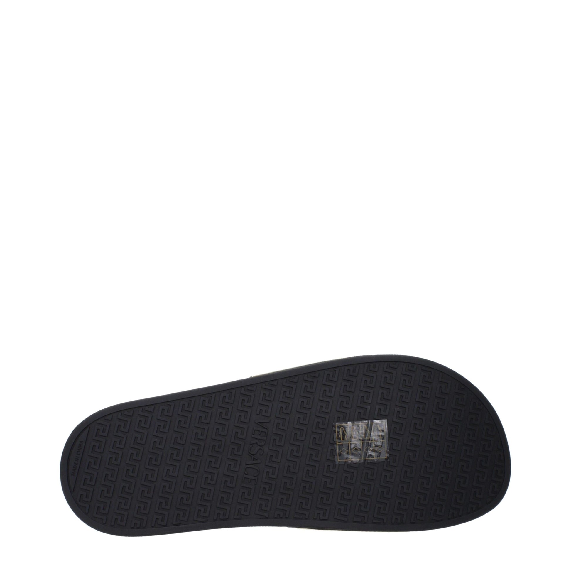 Black Cotton Slippers Sandals