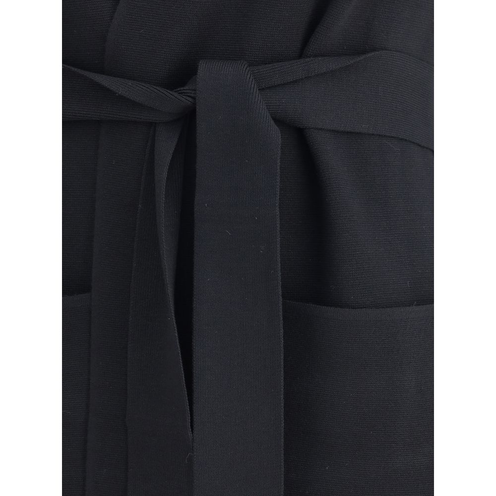 Black Viscose Coat