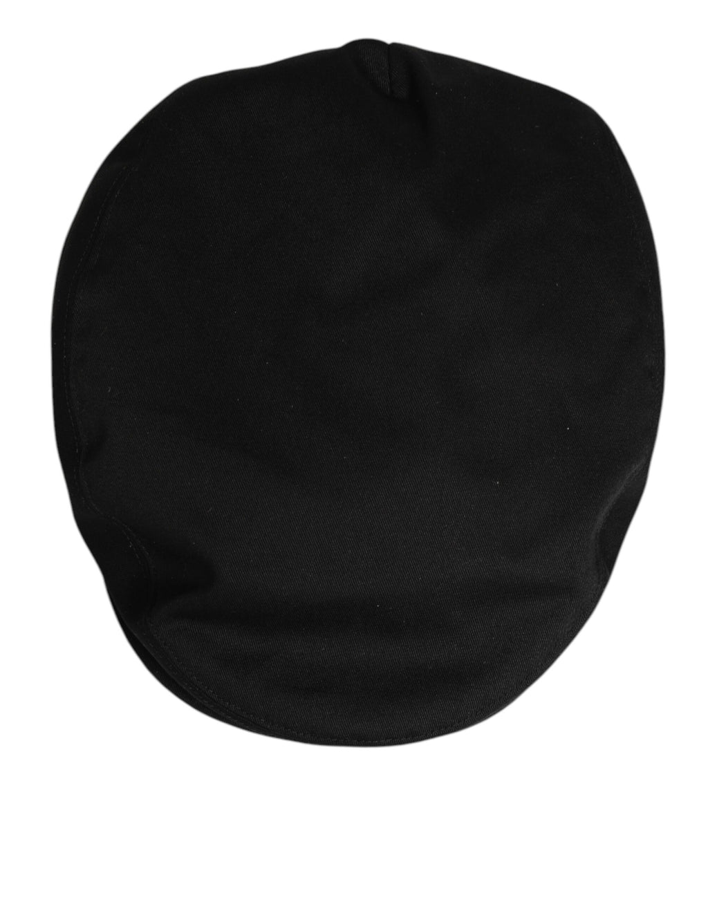 Black Cotton Dg Logo Newsboy Cloth Capello Hat