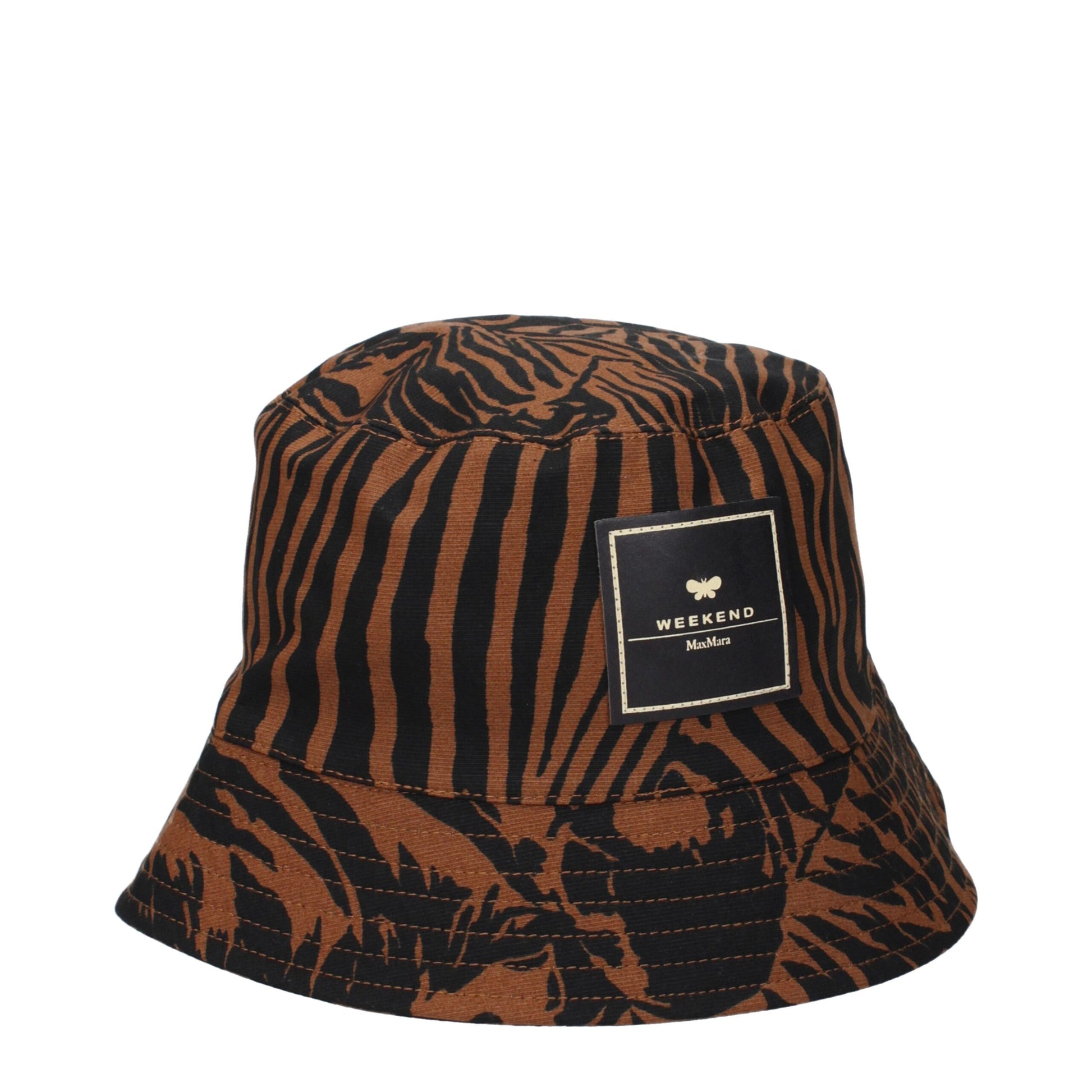 Brown Cotton Bucket Hat