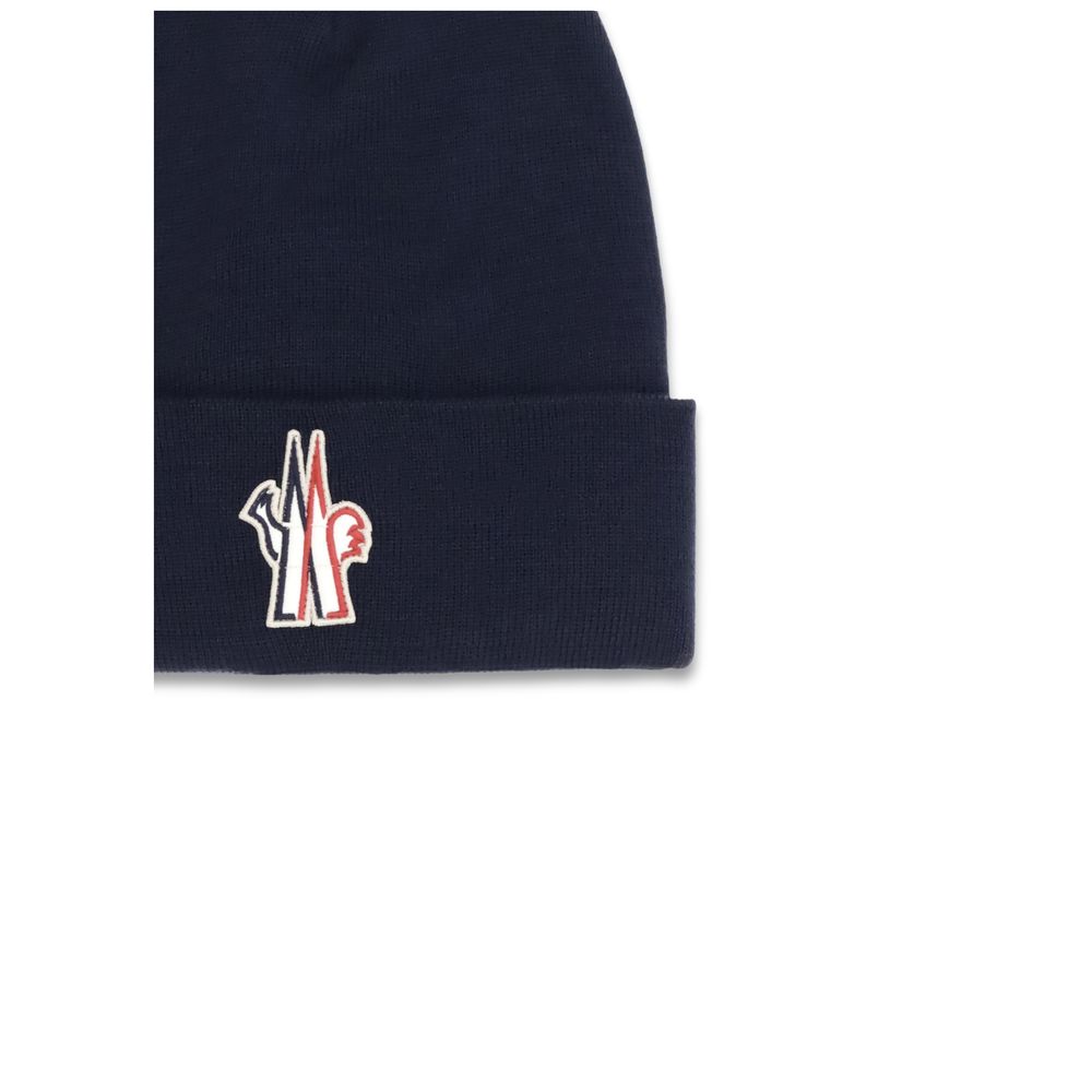 Blue Fleece Wool Beanie