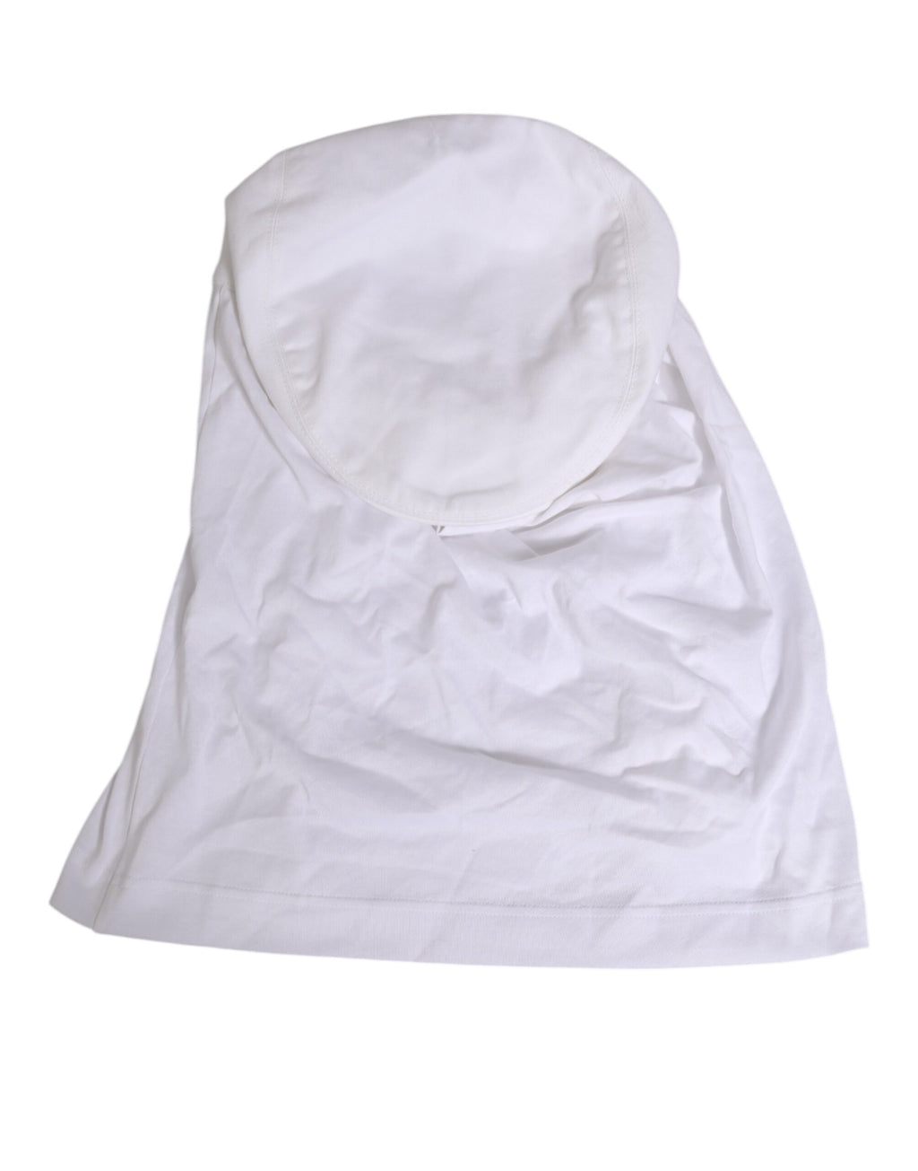 White Cotton DG Logo Plaque Baseball Balaclava Hat