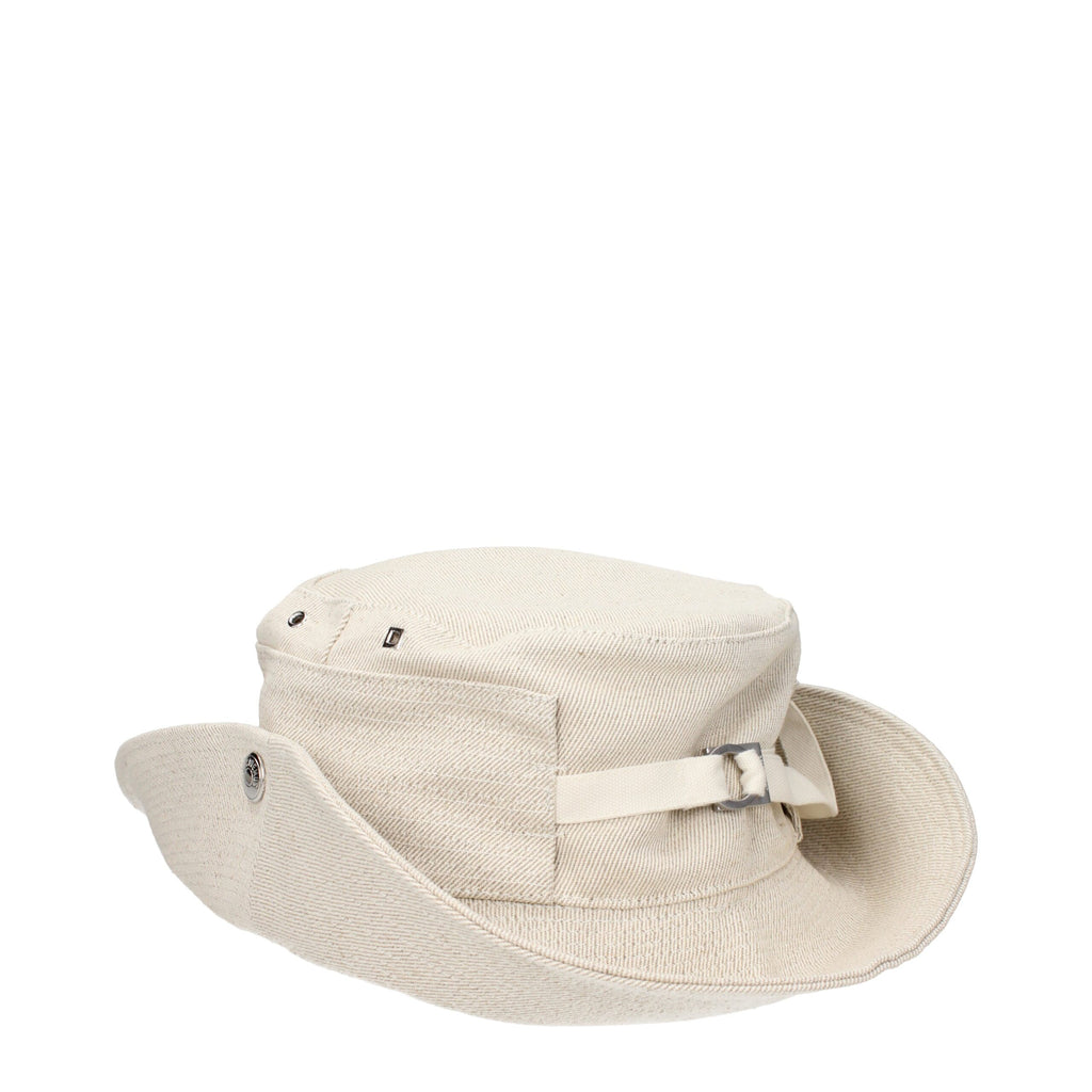 Beige Linen Bucket Hat