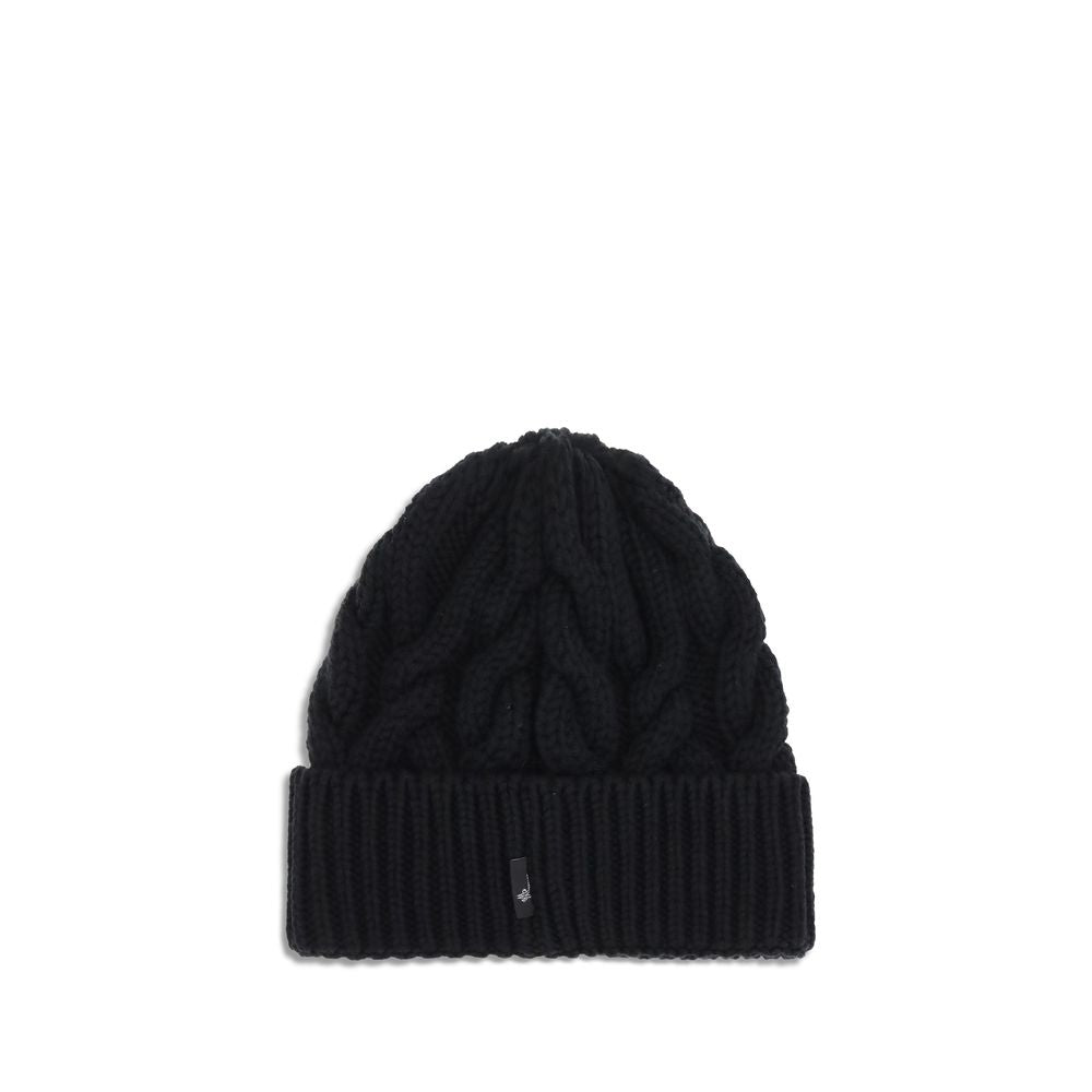 Black Fleece Wool Beanie