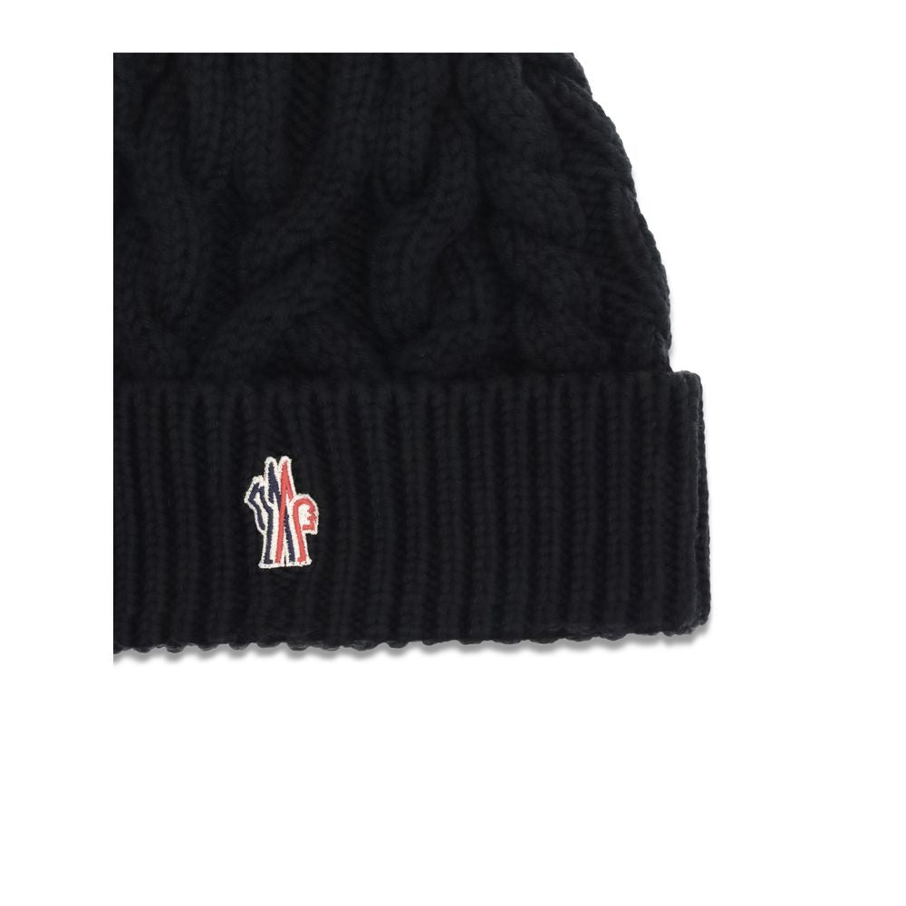 Black Fleece Wool Beanie