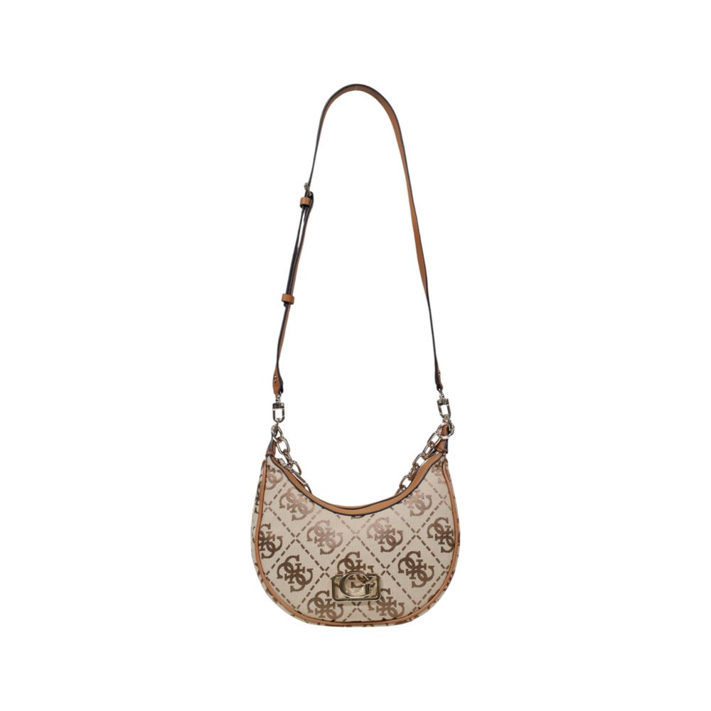 Beige Polyester Handbag