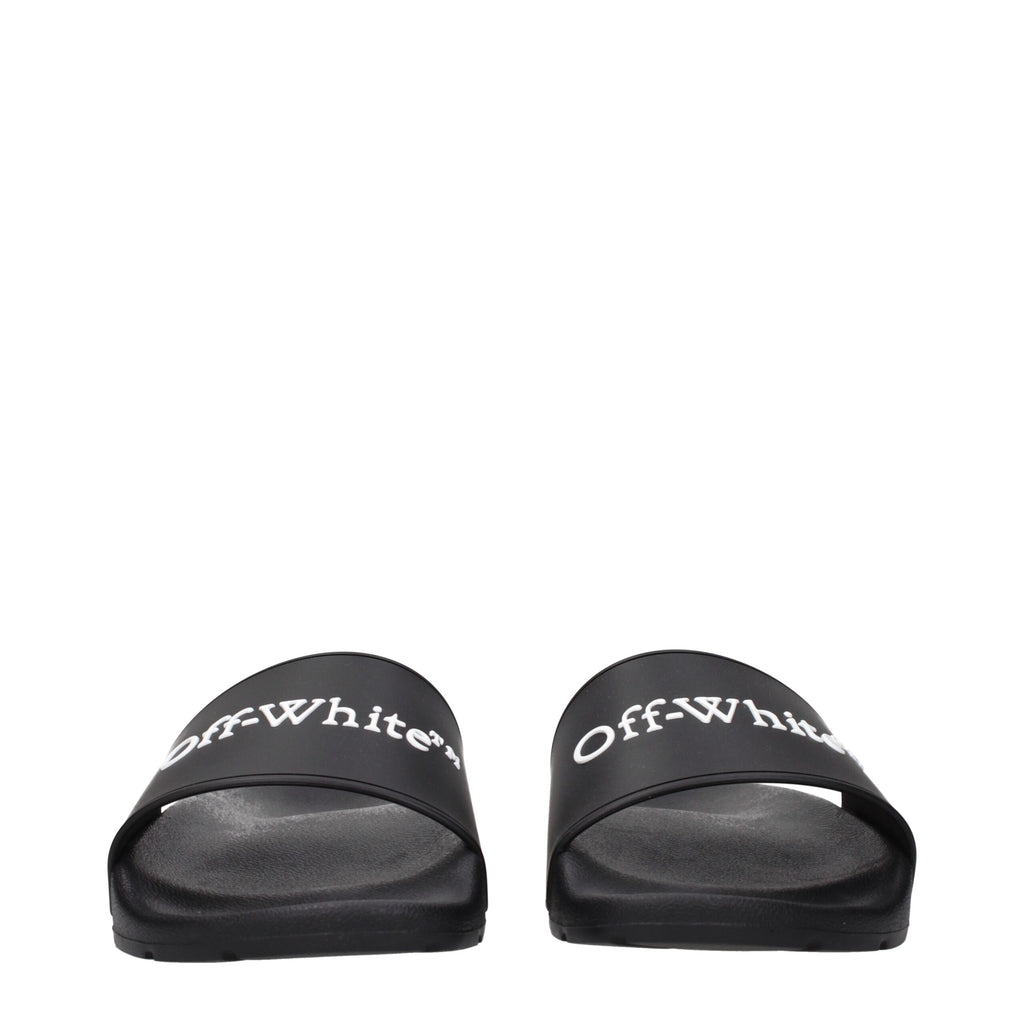 Black Cotton Slippers