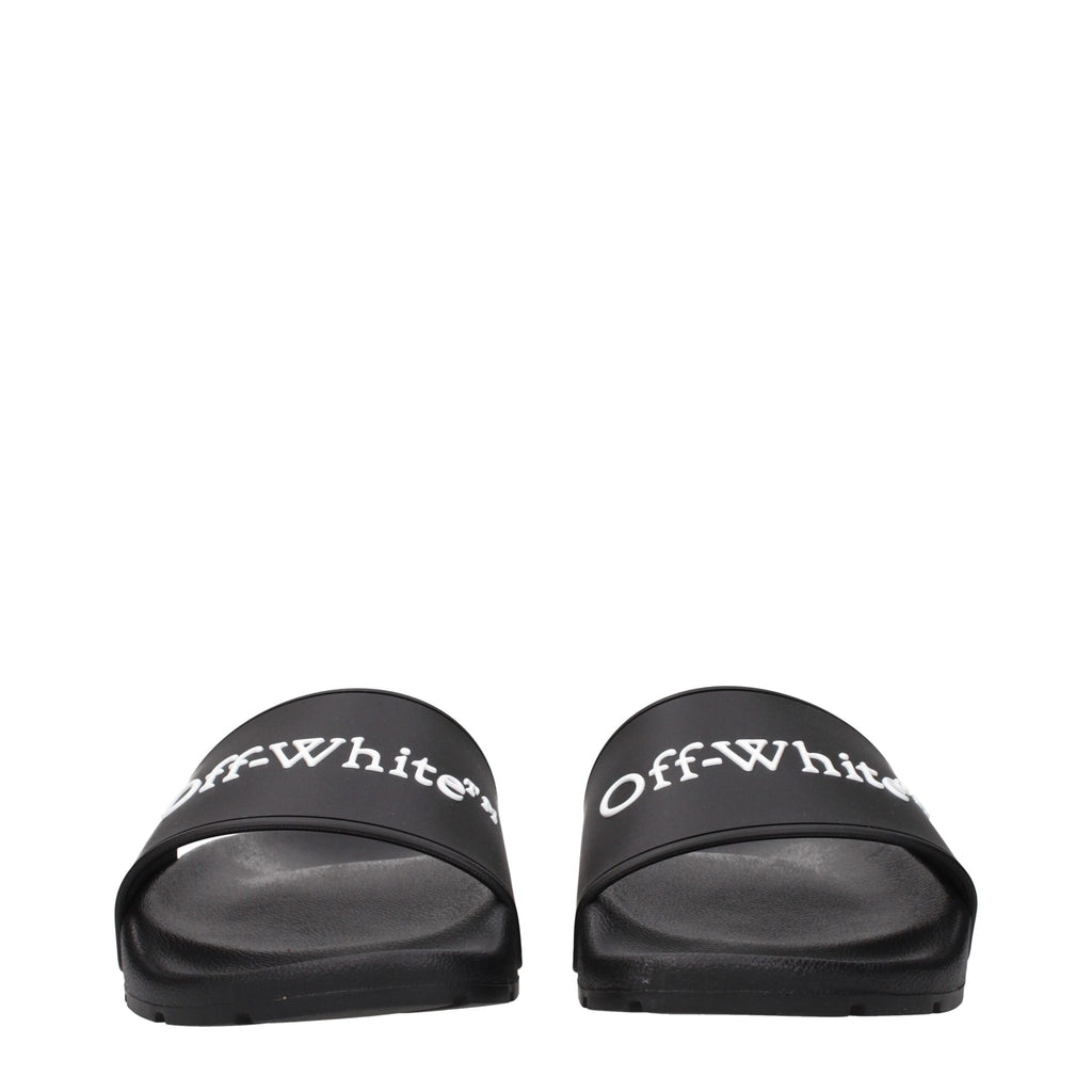 Black Cotton Slippers