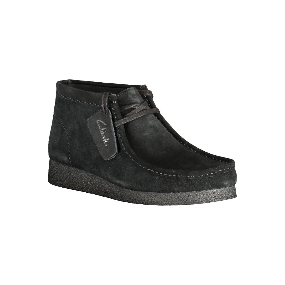 Black Leather Men Sneaker