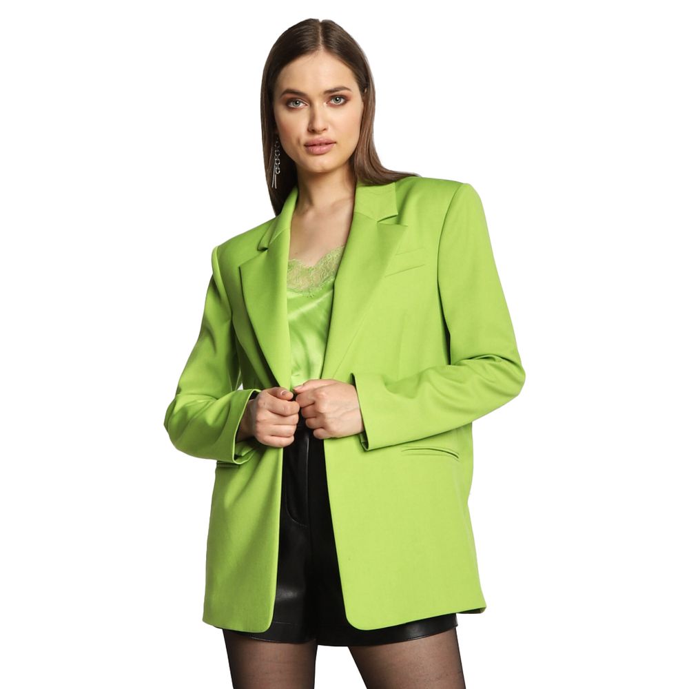 Green Polyester Blazer