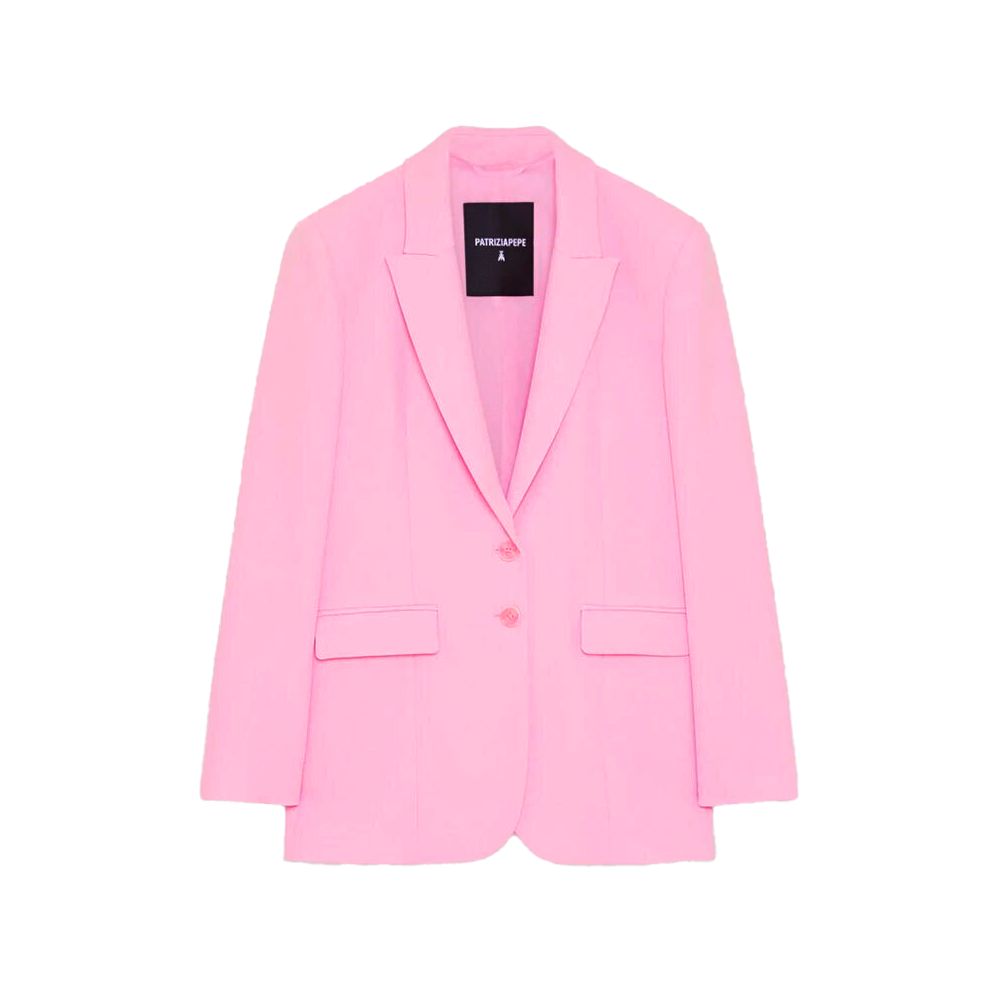 Pink Polyester Blazer