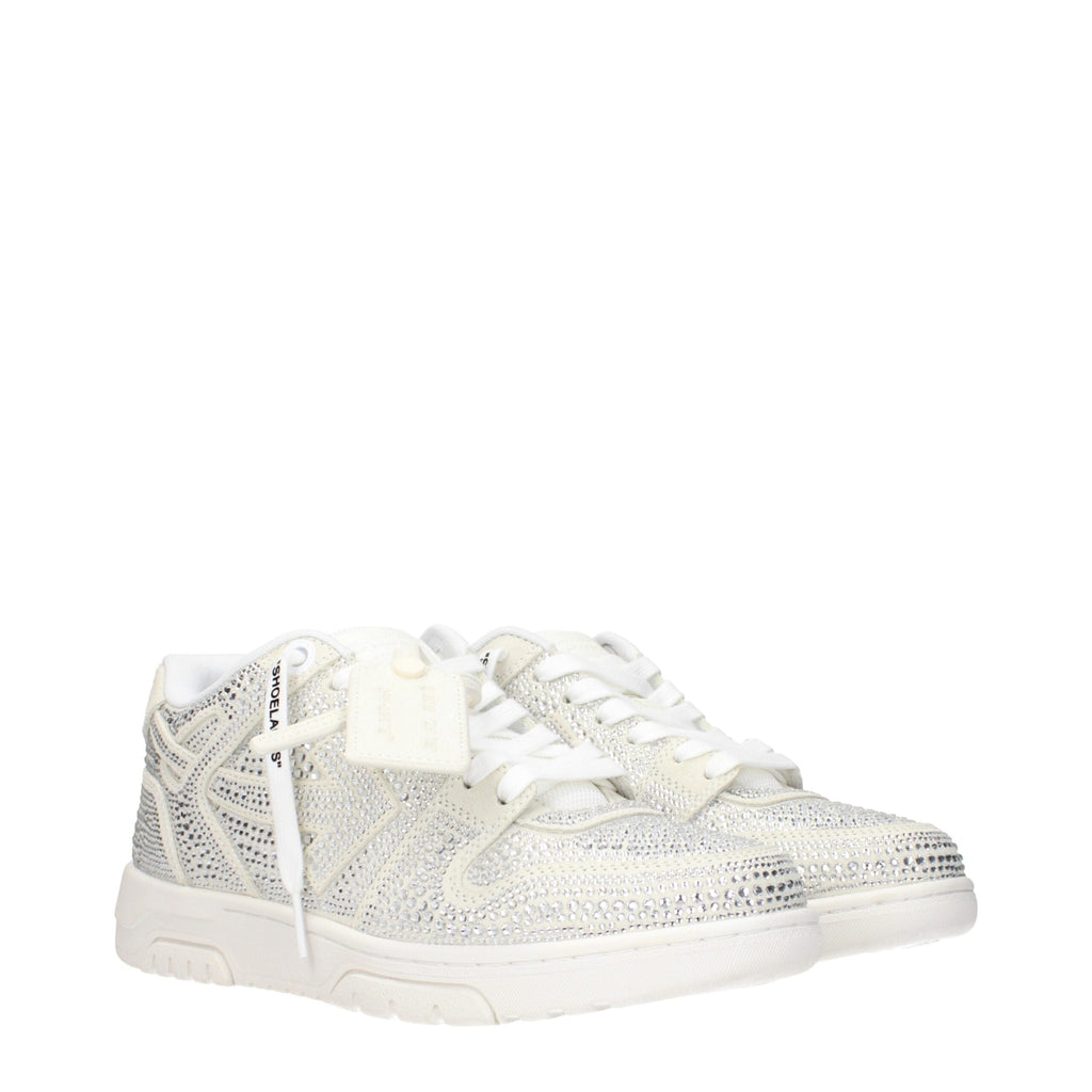 Beige Leather Low Top Sneakers