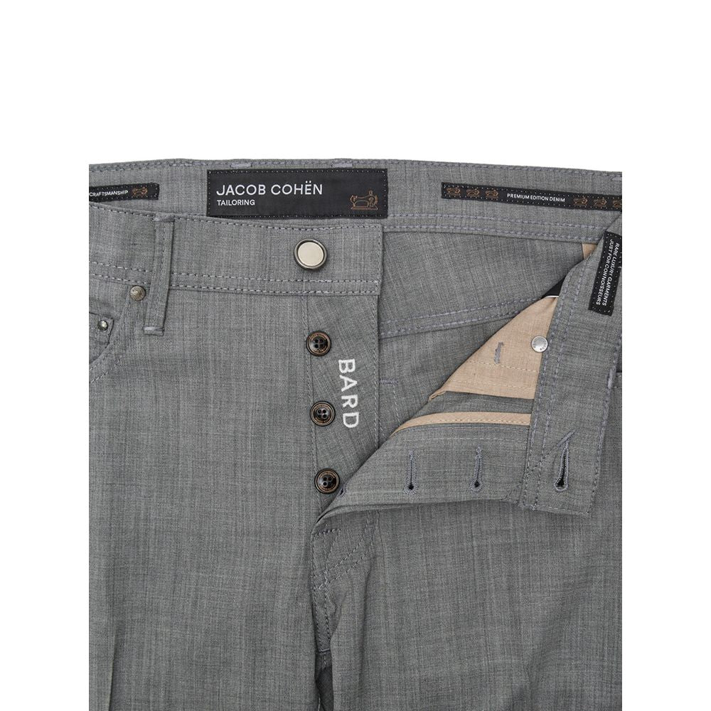 Gray Wool Casual Pants