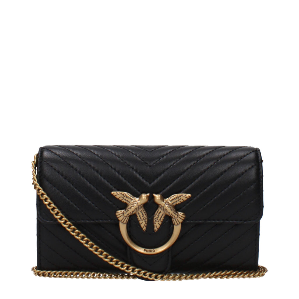 Black Leather Clutch Bag