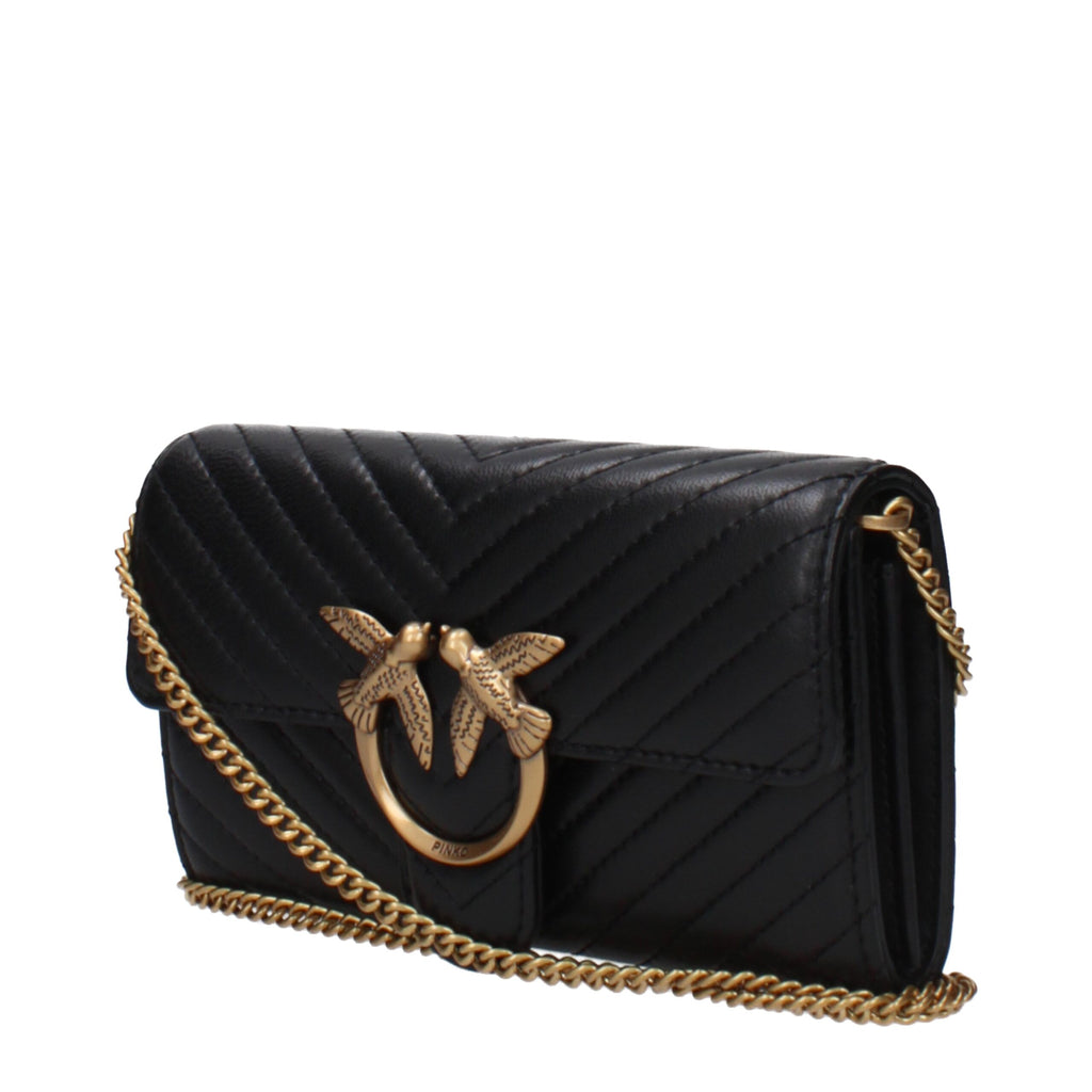 Black Leather Clutch Bag