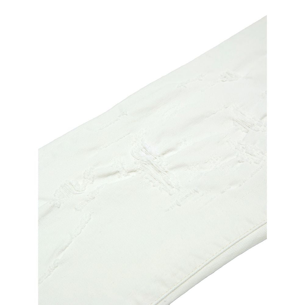 White Cotton Skinny Jeans