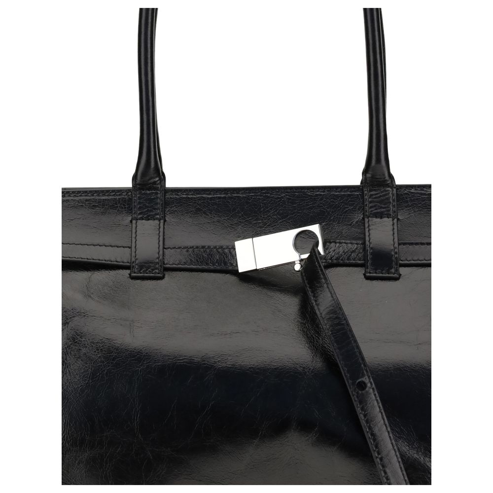 Black Calf Leather Bos Taurus Shoulder Bag