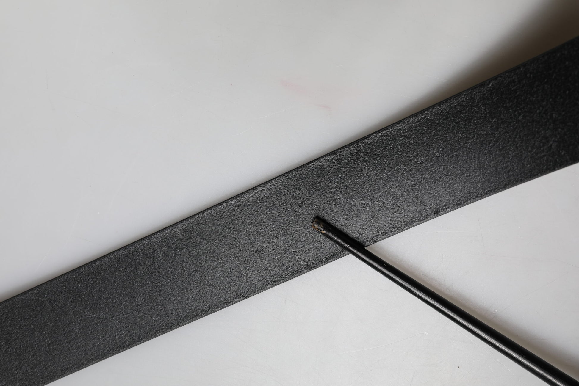 Black Leather Classic Metal Buckle Men Belt