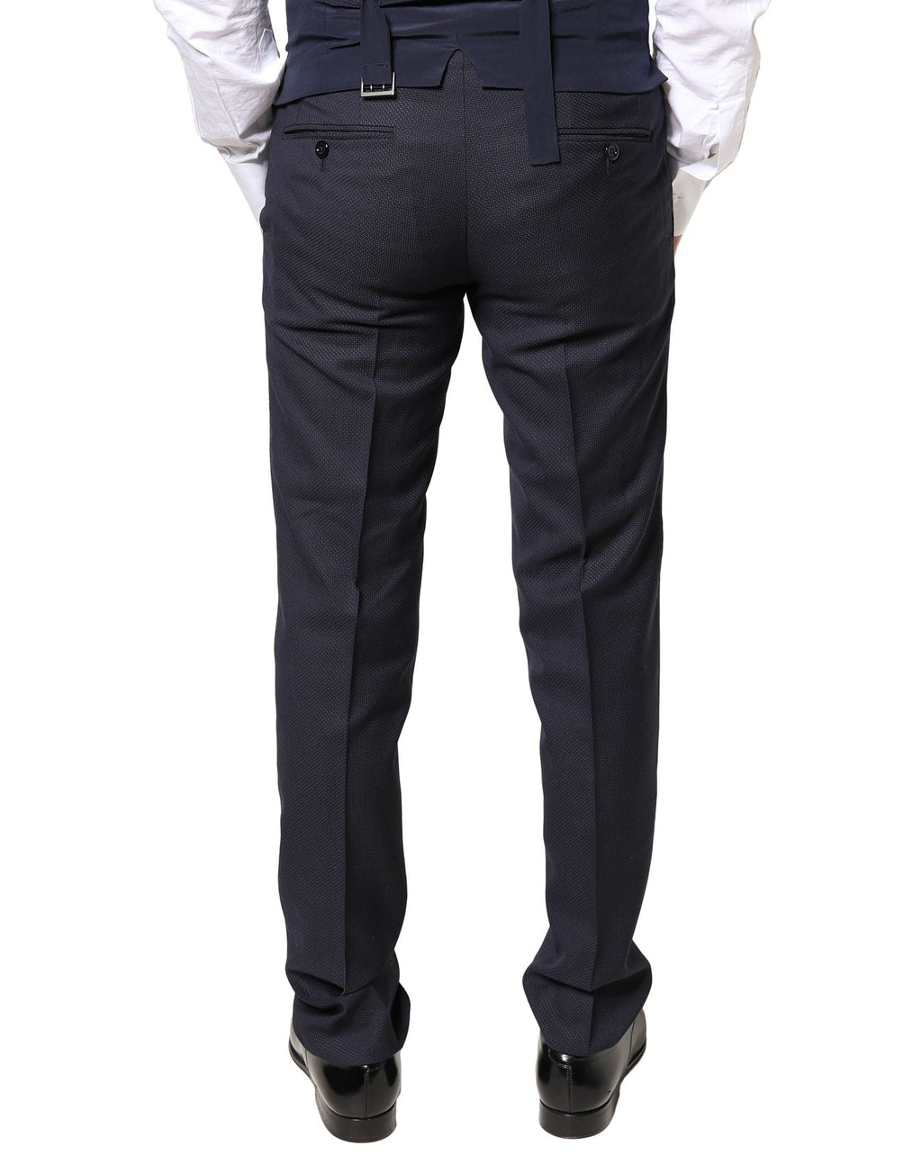 Gray Wool Formal Dress Men Trousers Pants