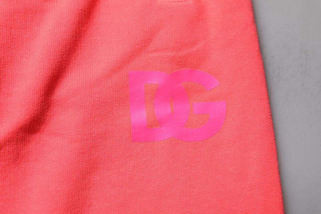 Neon Red Cotton Jogger Men Sweatpants Pants