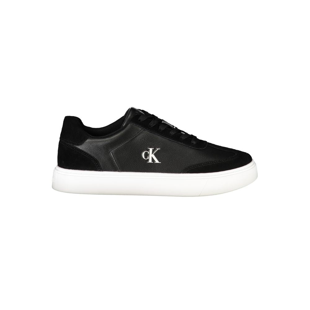 Black Leather Men Sneaker