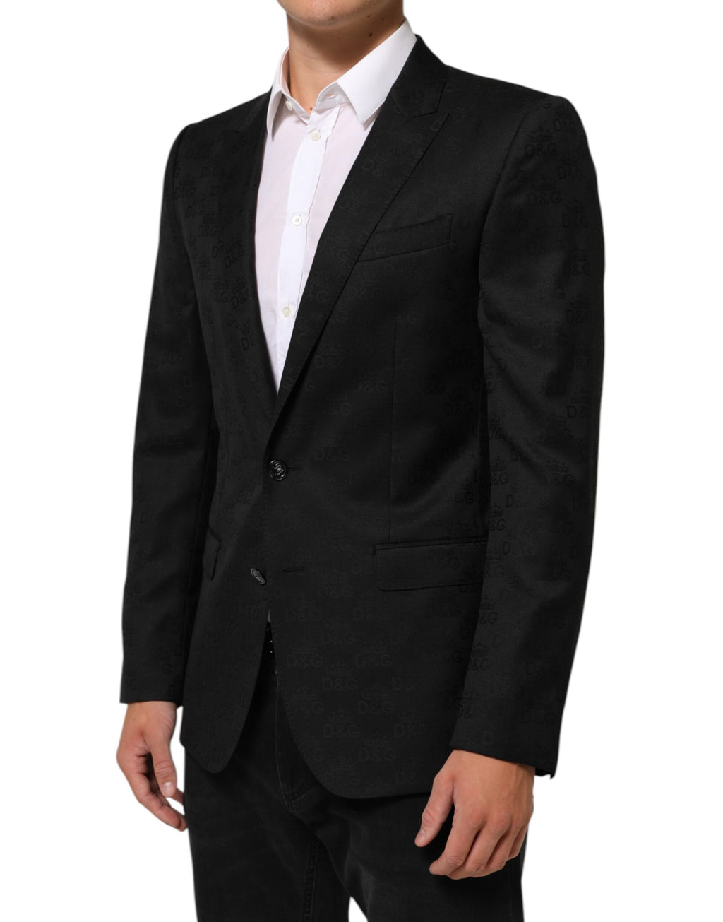 Black MARTINI 2 Buttons Suit Jacket Blazer