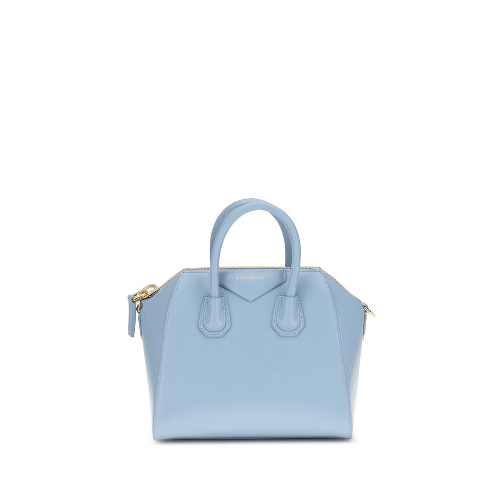 Light Blue Calf Leather Bos Taurus Handbag